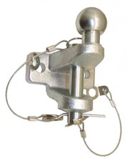 TOW BALL & PIN TOWING HITCH DUAL COUPLING 3.5 Ton E11 Rated Heavy Duty Tow Ball