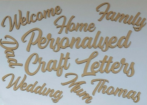 Personalised script letters - personalised,