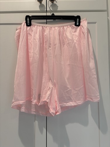 Vintage 70s pink nylon - nylon, lace