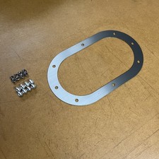 Twin 3.5" Bezel Exhaust Side Bed Exit Plate Trim Cover Guard Fender 4x4 Hot Rod