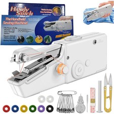 Mini Sewing Machine Handheld Cordless Hand Held Portable Easy Home Stitch Sew US