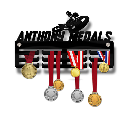 Personalised motorcycle medal - personalised,