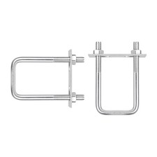  2 Set Square U-Bolts 52mm