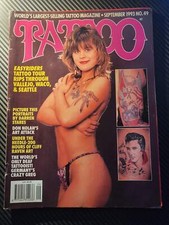 Tattoo Magazine September 1993 (995)(Rare) Darren Stares Bob Horn Patrick Torres