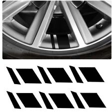 6PCS Black Car Wheel Rim Vinyl