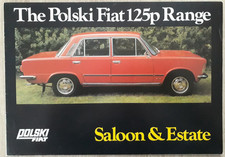 Polski Fiat 125p Range Brochure 1978 - Saloon  Estate