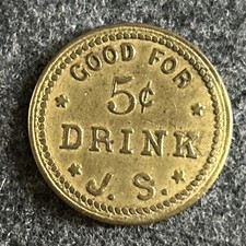 J. S. Maverick Trade Token 5¢