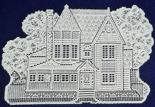 Lace place mat 20 - lace, 20"