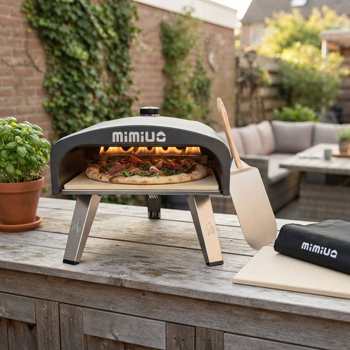 Classic black coated gas pizza - black,