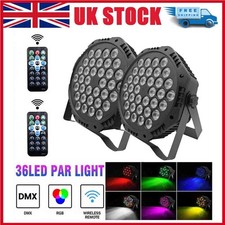 2X 36LED Stage Lights RGB Par