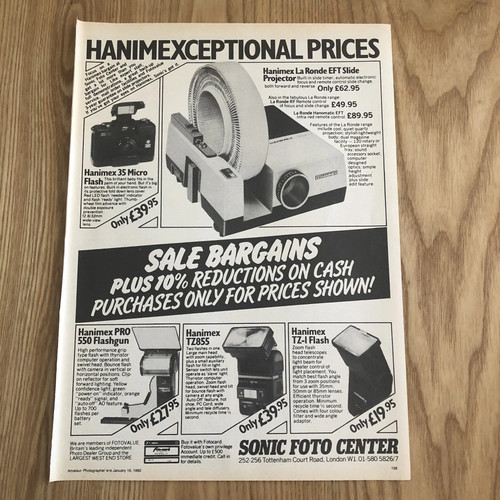 Cams102 magazine advert - cams102, 11x8