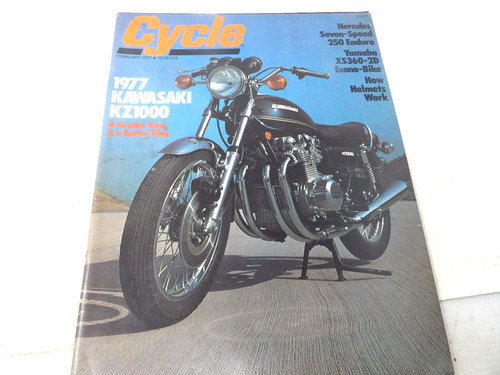 February 1977 cycle magazine - february,