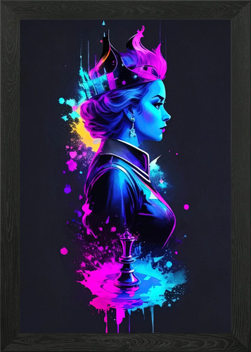 Queen spades framed wall - of,