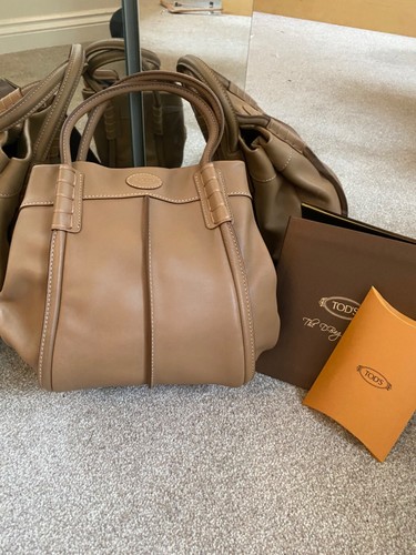 Tod cream leather handbag - cream,