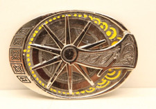Belt Buckle Metal Theme " Cowboy " - New