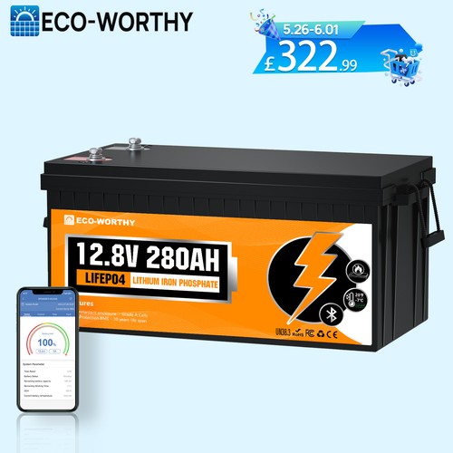 Eco worthy 12v 280ah lifepo4 - eco-worthy,