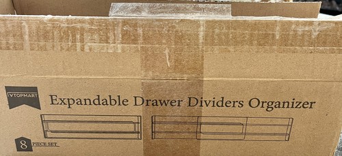 Pack plastic drawer dividers - 8,