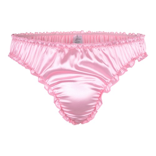 Satin ruffle sissy - satin,