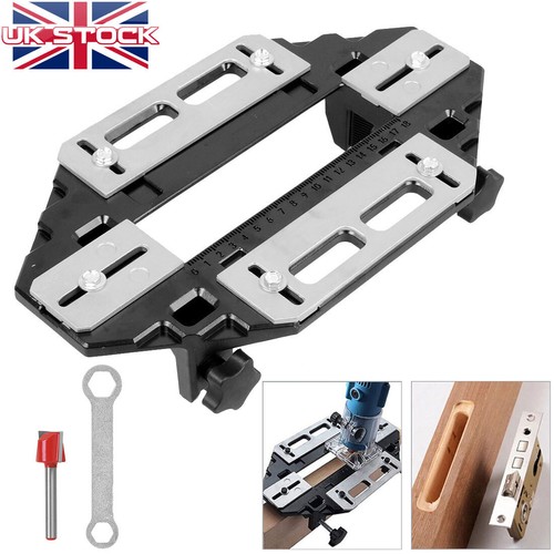 Wood door hinge jig lock - door,
