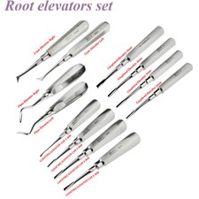 Dental Surgical Tooth Extracting Root Elevators Luxation Coupland set