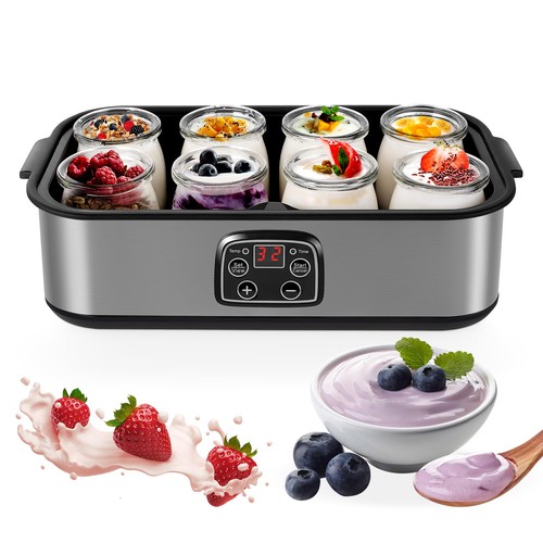 Yogurt maker with glass - yogurt,