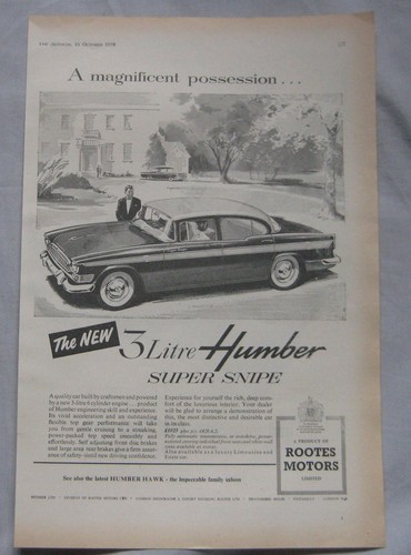1959 humber super snipe - humber,