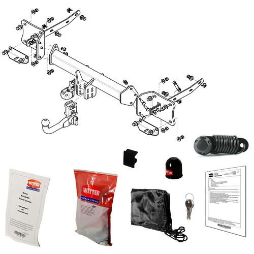 Witter towbar for mercedes - mercedes, ml