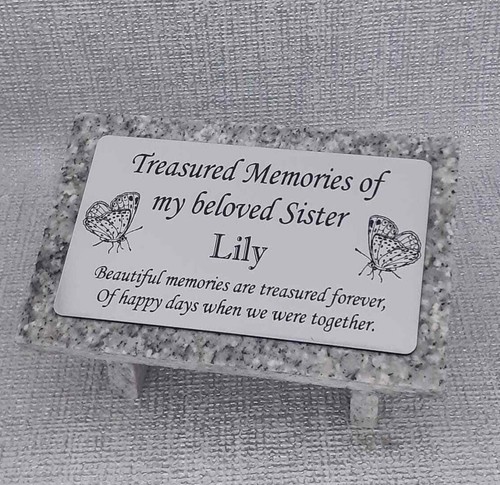 Laser etched personalised - personalised, grey