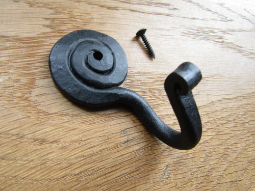 Rustic iron coat hook