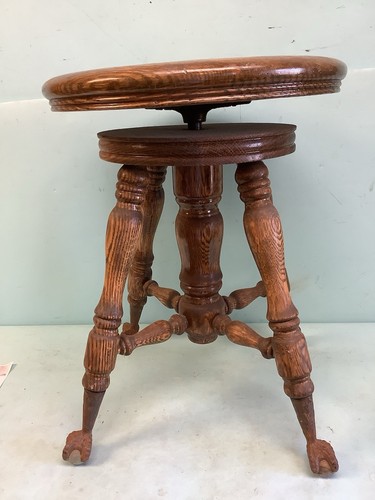 Oak piano stool merriam - piano, a.