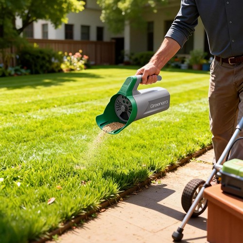 Handheld seed spreader - handheld,