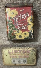 VINTAGE X 2  TEA TINS -