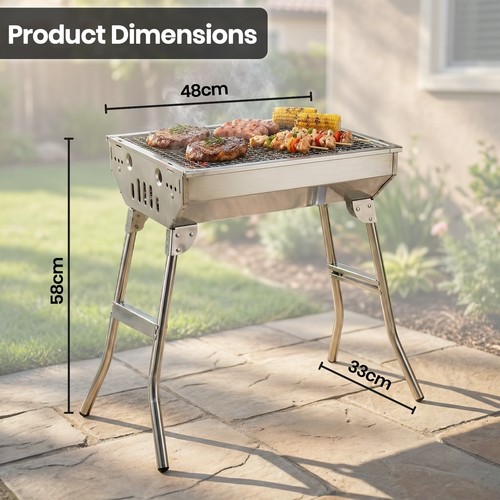 Portable folding charcoal bbq - folding,