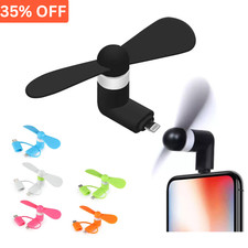 Portable 3in1 mini Mobile Phone Fan cooler For Apple Android Samsung Huawei UK