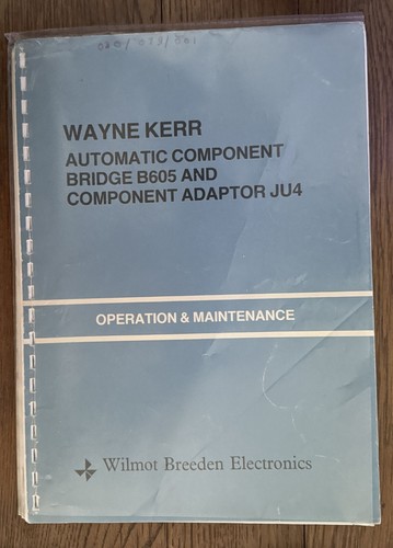 Wayne kerr b605 ju4 automatic - kerr,