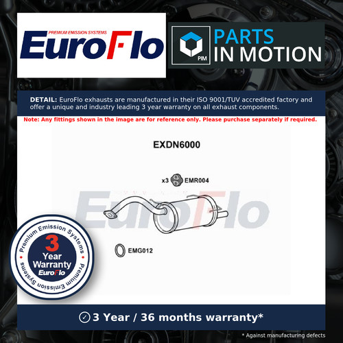 Exhaust back rear box - back, fits