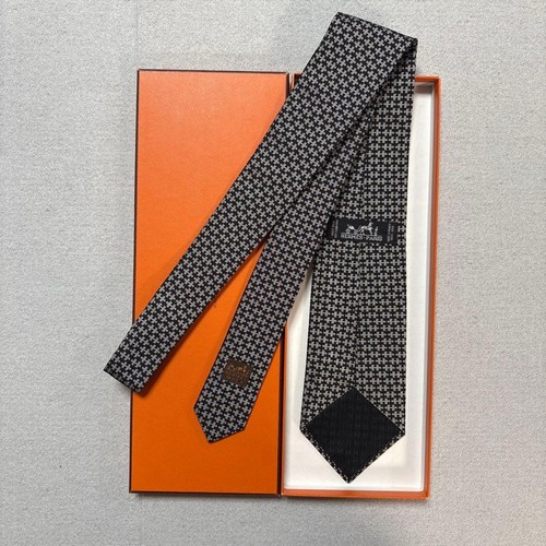 Hermes tie black pattern - hermes,
