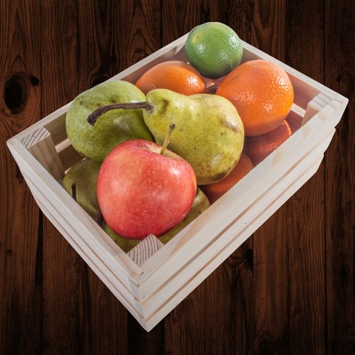 Wooden slatted crate storage - wooden,