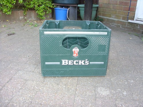 Becks beer crate - beer,