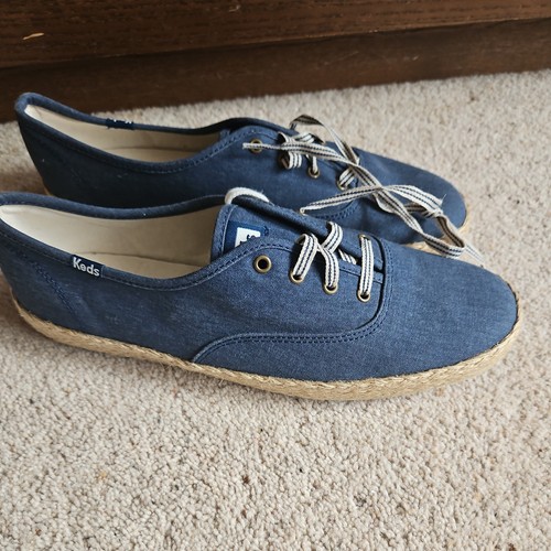 Keds blue demin sneakers - keds,