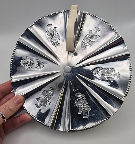 Scottish thistle silver chrome - scottish,