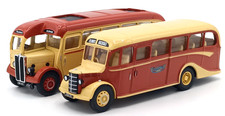 Corgi Bedford OB Coach & AEC Regal Bus 1/50 Diecast Models 97063 Yelloway a