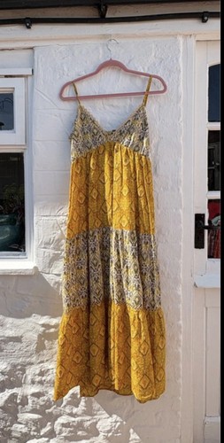 Zara cotton midi - zara, yellow/multi