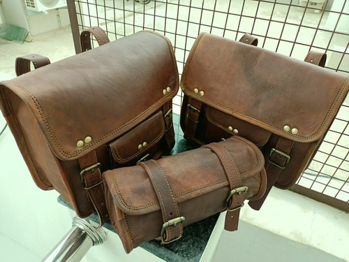 Motorcycle brown leather - motorcycle,