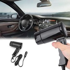Car Hot and Cold Folding Hair Dryer for 12 V Cars, Travel Hair Dryer, Car Hea