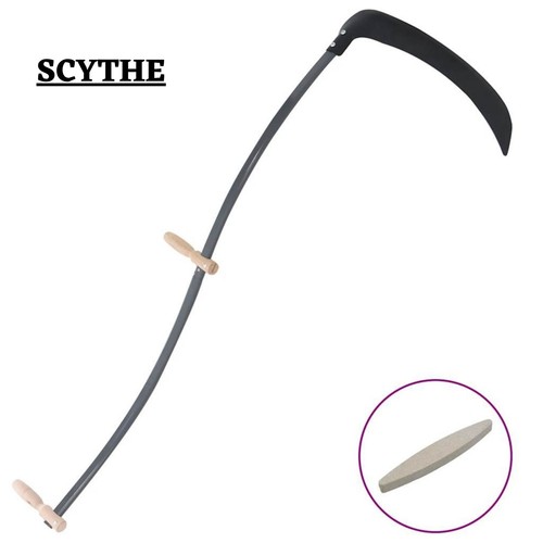 Scythe with grinding - with,