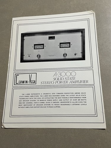 Original 1970s cerwin - 1970s, cerwin-vega