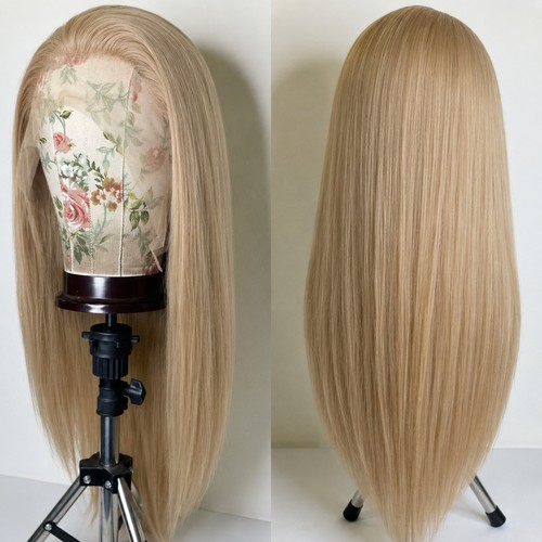 Lace front wig ash blonde - ash,
