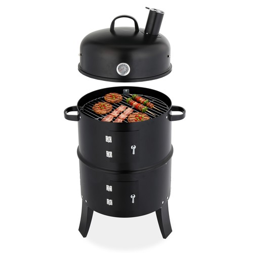 Vertical charcoal smoker bbq - charcoal,