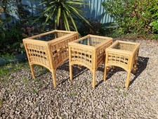 Nest of 3 Bamboo, Rattan &